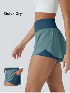 *NWT* Halara QuickDry Shorts | XS | High Waisted | 3" w/ Pockets | Dragonfly